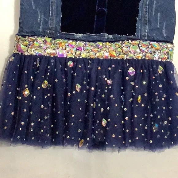 Upcycled Hybrid & Company Denim Jacket Sz S - Picture 4 of 13